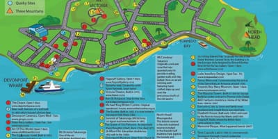 Карта на Devonport Окленд